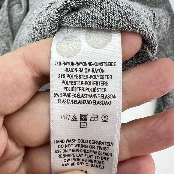 Anthropologie Postmark Gray Front Tie Dress Size Medium - Picture 4 of 4